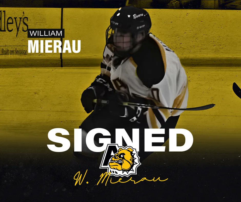 AntigonishJrB's tweet photo. The Bulldogs are excited to announce the signing of Will Mierau from the Perth Blue Wings. Fans will love his quick release and high hockey IQ. https://t.co/NS7ZfjMPhC