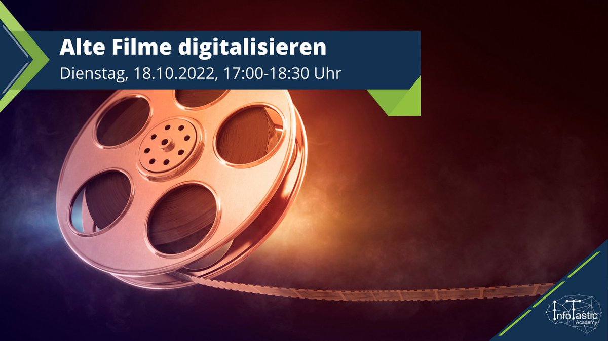 Deine #Filmrollen in 8 mm oder Super 8 verstauben und werden kaum mehr angeschaut, weil der Aufbau der Vorführtechnik immer so viel Zeit kostet? Dann wird es Zeit, diese Filme bei #InfoTastic kostenlos zu #digitalisieren und auf DVD zu brennen.

infotastic.academy/alte-filme-dig…