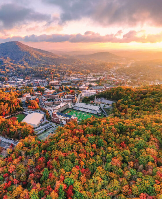 Campus is getting brighter and more vibrant by the day as we get closer to peak leaf colors! Whether you are in town or missing the sights of Boone, check out <a href="/ourstatemag/">Our State Magazine</a>'s article featuring two Mountaineers! 
<a href="/MaxwellRenfro/">Max Renfro</a> and @fallcolorguy. 
Read more🍂bit.ly/3rXVaqA