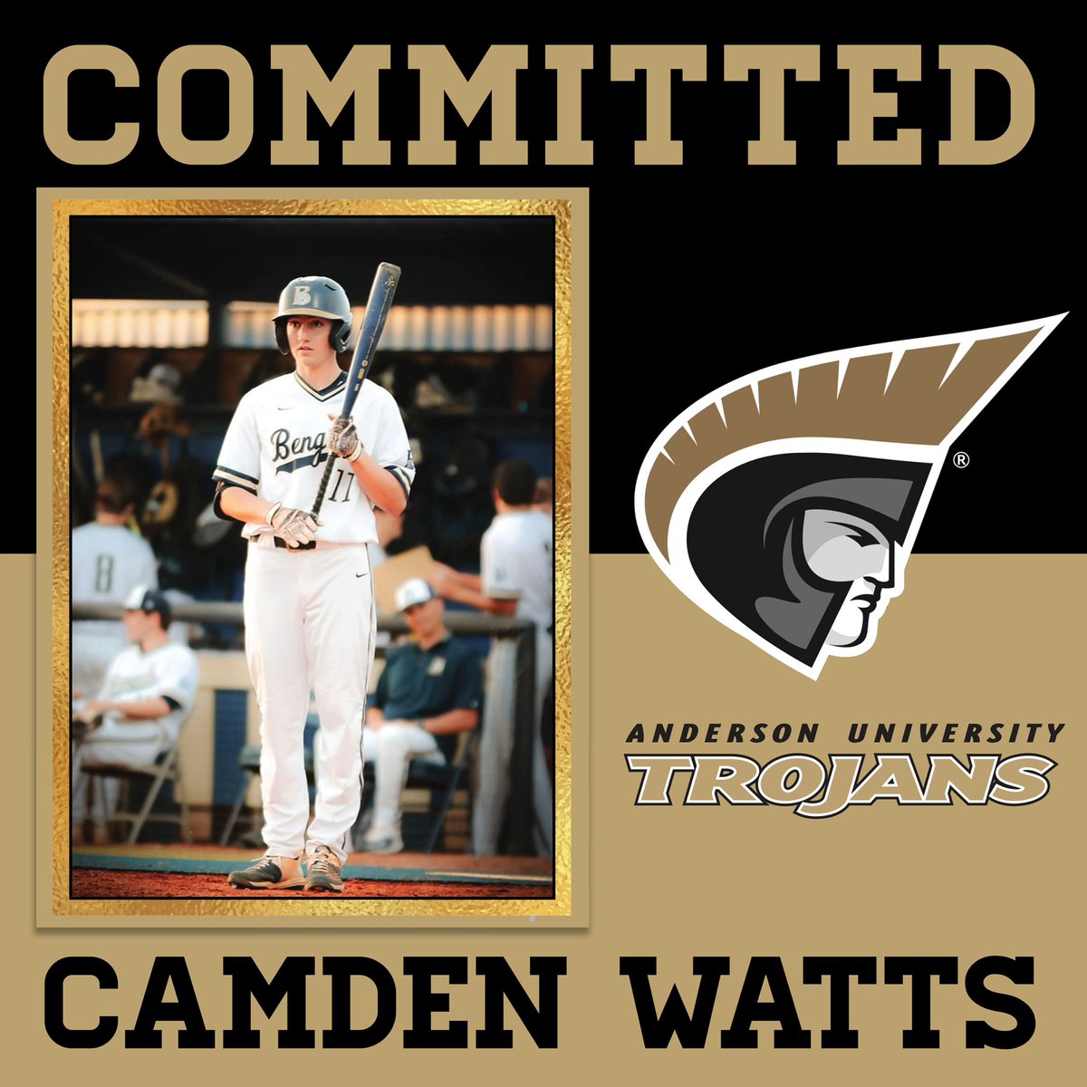 First off I would like to thank God, my family, and all my coaches along the way that have gotten me to this point. With that being said, I have decided to further my academic and athletic career at Anderson University. #GoTrojans