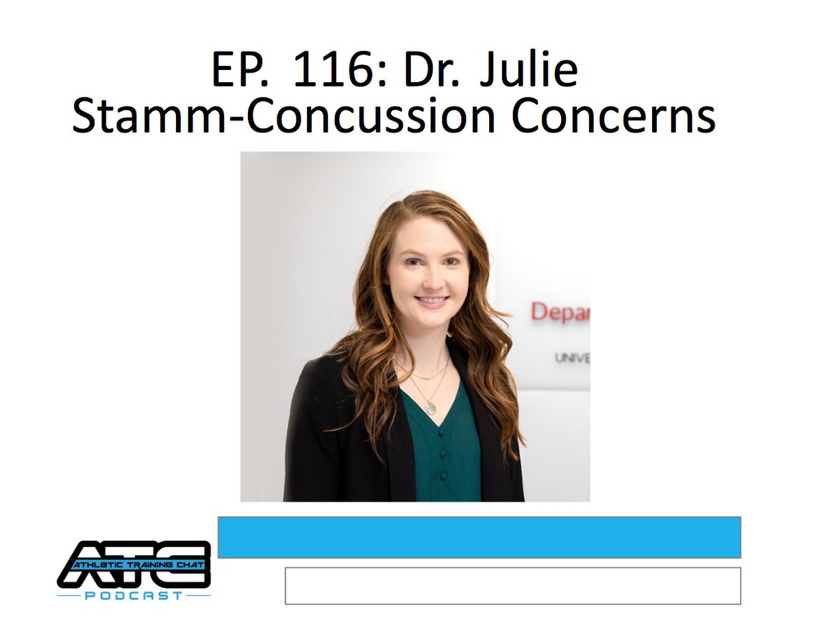 atcchat's tweet photo. Athletic Training Chat #ATChat Ep. 116: Dr. Julie Stamm-Concussion Concerns - https://t.co/b5Y6QTZULp
We discuss the fencing response, second impact syndrome and other nuances around concussion that have to be considered when the injury happens. Hear from an expert on the topic. https://t.co/Cey4OeEWVm