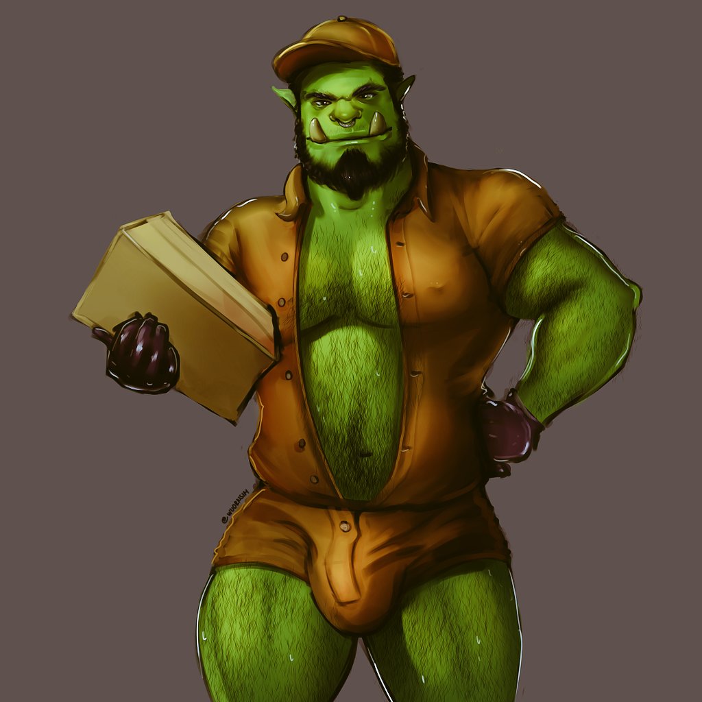wuornsim's tweet photo. Got a special package for you ... 
#orctober2022 #baraart #tuskbuddy https://t.co/UC9115vfku