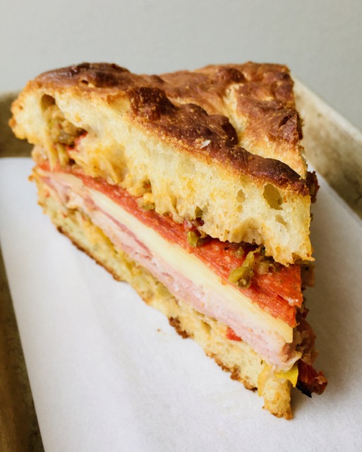 Friday...if you haven't tried our Muffaletta, today's the day! <a href="/NimanRanch/">Niman Ranch</a> Ham, Spicy Salami, mild Provolone + House-made Olive-Pepper Relish on HOUSE-MADE BREAD!!! Next level. Click link to order toasttab.com/cutty-s/v3/