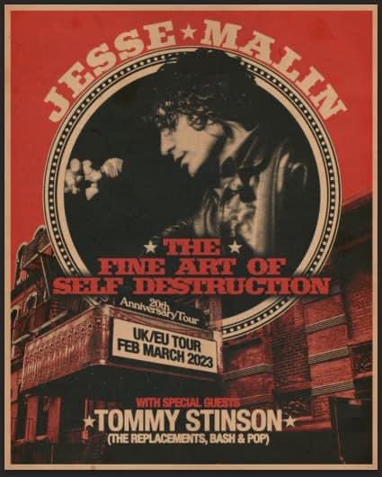 I can’t believe this is happening, the 20th anniversary tour of my first record. With my dear friend @tommy_stinson of the Replacements Tix: jessemalin.com/tour