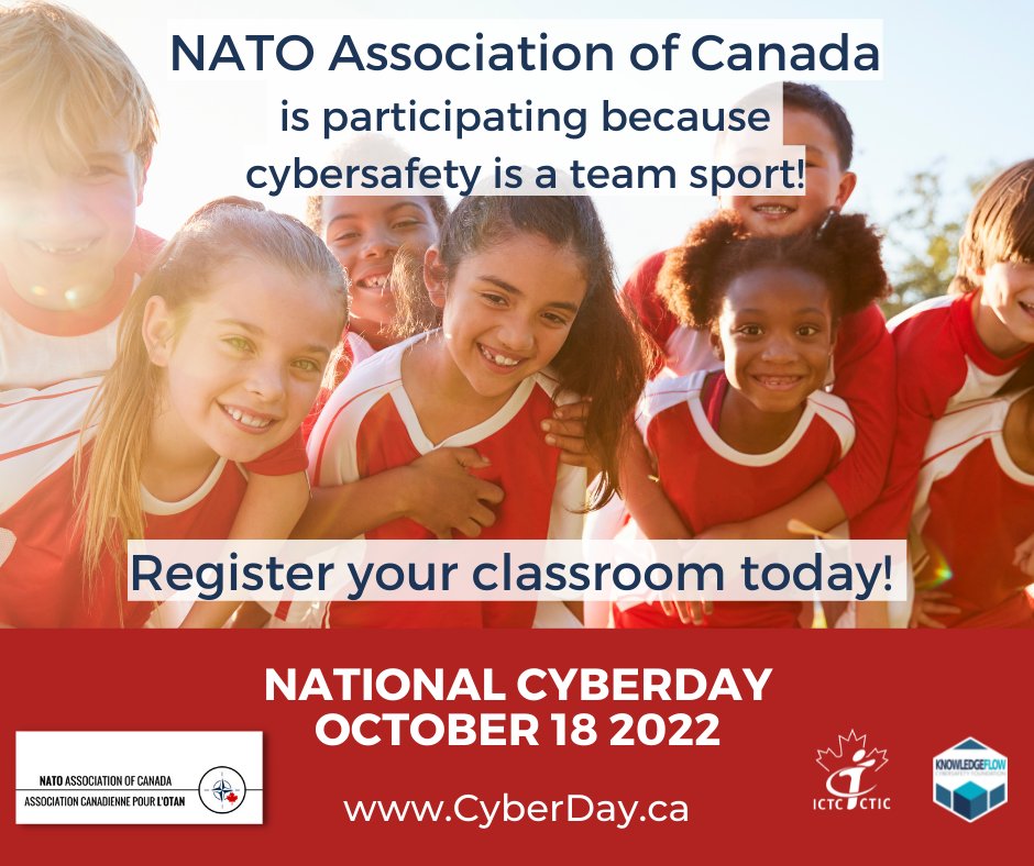 Curious about #cyber-defence? National CyberDay is a partnership between educators, experts, legislators, and others. It raises awareness about the importance of #cybersafety in our interconnected world. Register your family or classroom by October 18 at CyberDay.ca