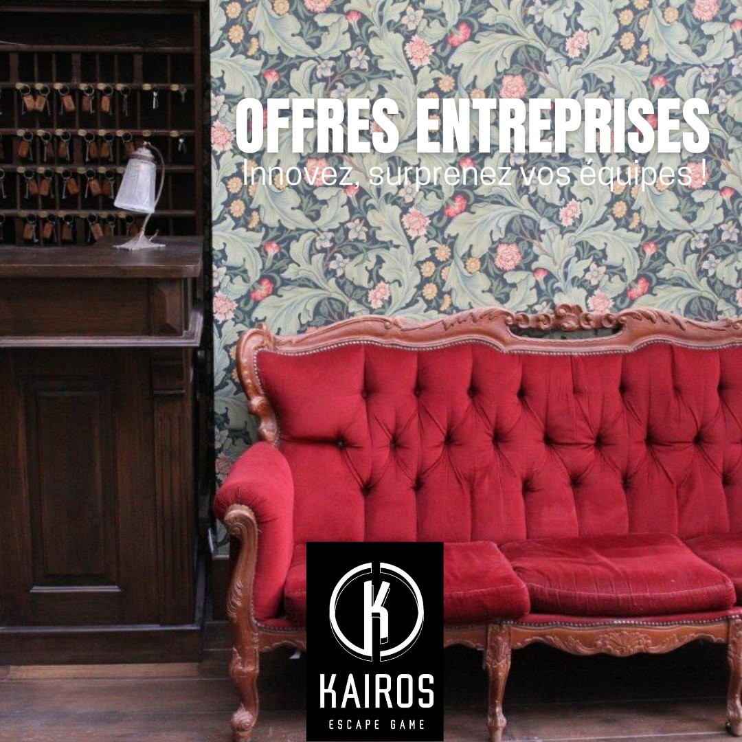 KAIROS ESCAPE GAME réserve aux entreprises🏦, comités d'entreprise un accueil premium pour vos événements 🎉👍🎉de fin d'année. 
📞 09 67 83 53 25 
💻 kairos-escapegame.com 
#EscapeGame #escapegames #escapegamesparis #escapegameroom #escapegamelive #escapegames