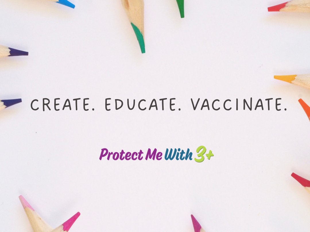 ProtectMeWith3's tweet photo. Create. Educate. Vaccinate. Learn more about the Protect Me With 3+ poster &amp; video contest: https://t.co/jkysgL4fZN #PMW3 #VaccinesWork https://t.co/uq9GldF5vM