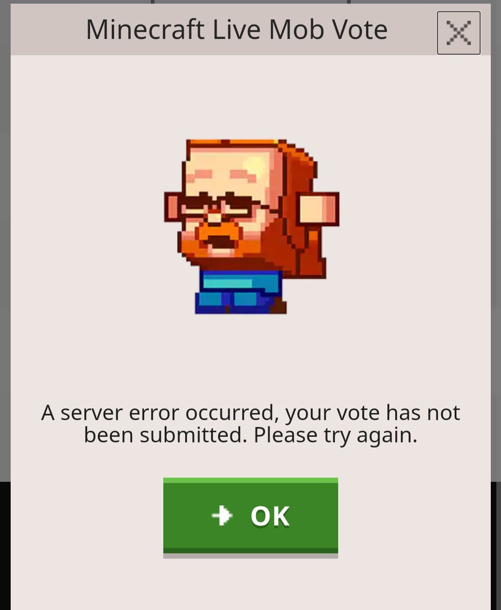coralflower_ao3's tweet photo. @Minecraft hello, i got this error 4 times in a row can you help me? https://t.co/uXsEvtimfq