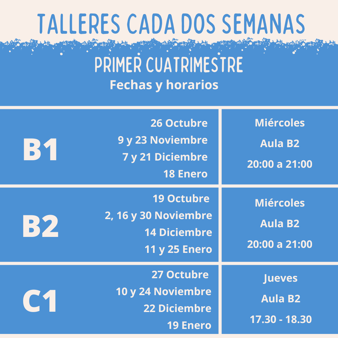 eoi_antequera's tweet photo. ¡NOVEDAD!
Este año tenemos la suerte de contar con una auxiliar de conversación en el departamento de inglés de nuestra EOI Antequera. Se llama Tatiana Pincever. ¿Te unes a sus talleres de conversación? Toda la info sobre cómo apuntarte aquí ▶️https://t.co/XISeLshlo1 https://t.co/EaV2DsL9yn