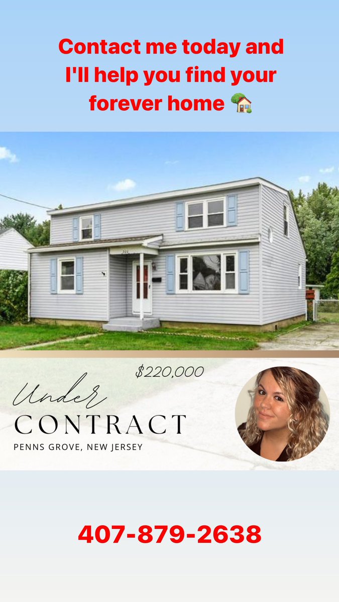 gwilsonrealtor's tweet photo. Found two more clients of mine their forever home ๐ก Contact me today for all your real estate needs ๐ฒ
#gwilsonrealestate #realestate #callmetoday #buyorsell #buyersagent #themichaelcarrgroup #realtor #njrealtor #njhomes #southjersey #undercontract https://t.co/PhduN4kpY4