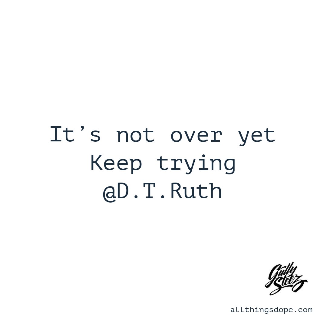 _dtruth_'s tweet photo. What do you do when you've been trying to do something for a year and it's not working? 
Go back to the drawing board and try again. 

If you give up at any point in your journey then you're effectively giving yourself a 0% chance to succeed. 
Give yourself a chance.
#Motivation https://t.co/qSlTqKsOPn