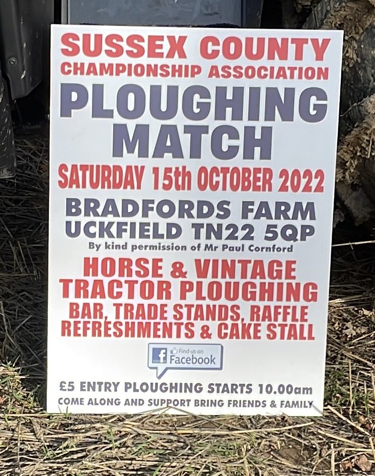 DallynLee's tweet photo. Anyone in Sussex looking for a day out tomorrow #ploughing22 #farming https://t.co/lJbA2kHtXB