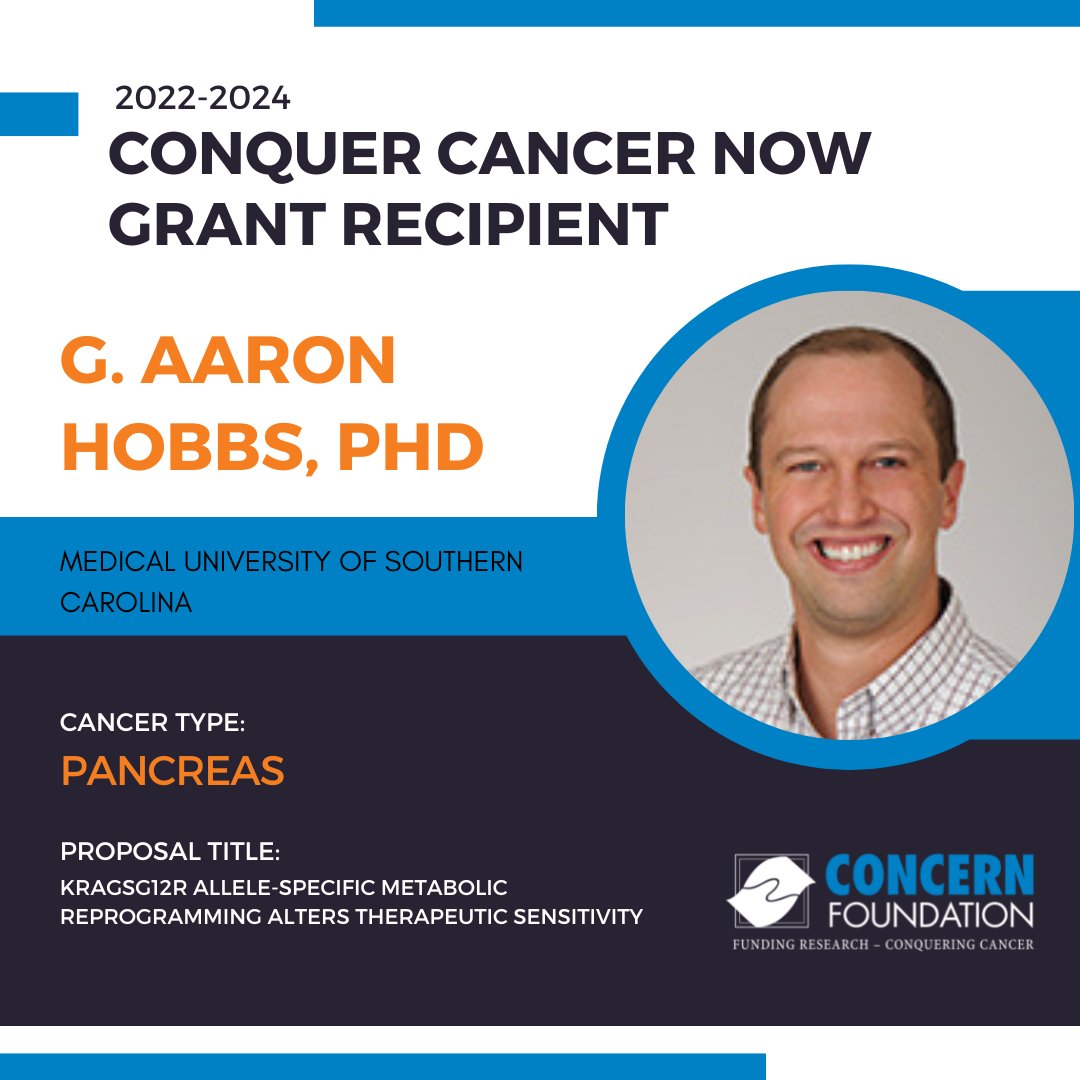 ConcernFdn's tweet photo. Congrats to 2022-2024 #ConquerCancerNow grant recipients for their #research in #pancreaticcancer.
- @ballenpetersen of @lifeatpurdue
- @adamhcourtney of @umich 
- Dr. G. Aaron Hobbs of @MUSChealth
-@MichaelPacold of @nyugrossman

#cancerresearch #concernfoundation #fundresearch https://t.co/6LI7mEm0IO