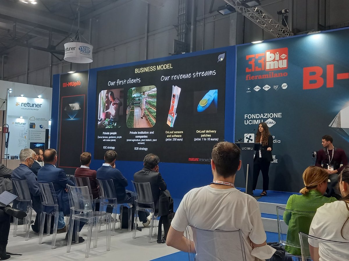 IsabellaFiorel1's tweet photo. It was a great opportunity to present our startup #OnLeaf at the @BIMU2022 exhibition fair today!
This research was performed at @BSRiit of @IITalk and @ScuolaSantAnna! Thanks to co-founders @BarbaraMazzolai and @FabianMeder
#IRIM #IIT #biorobotics #growbot #natgeoexplorers https://t.co/WCRtstX7M7