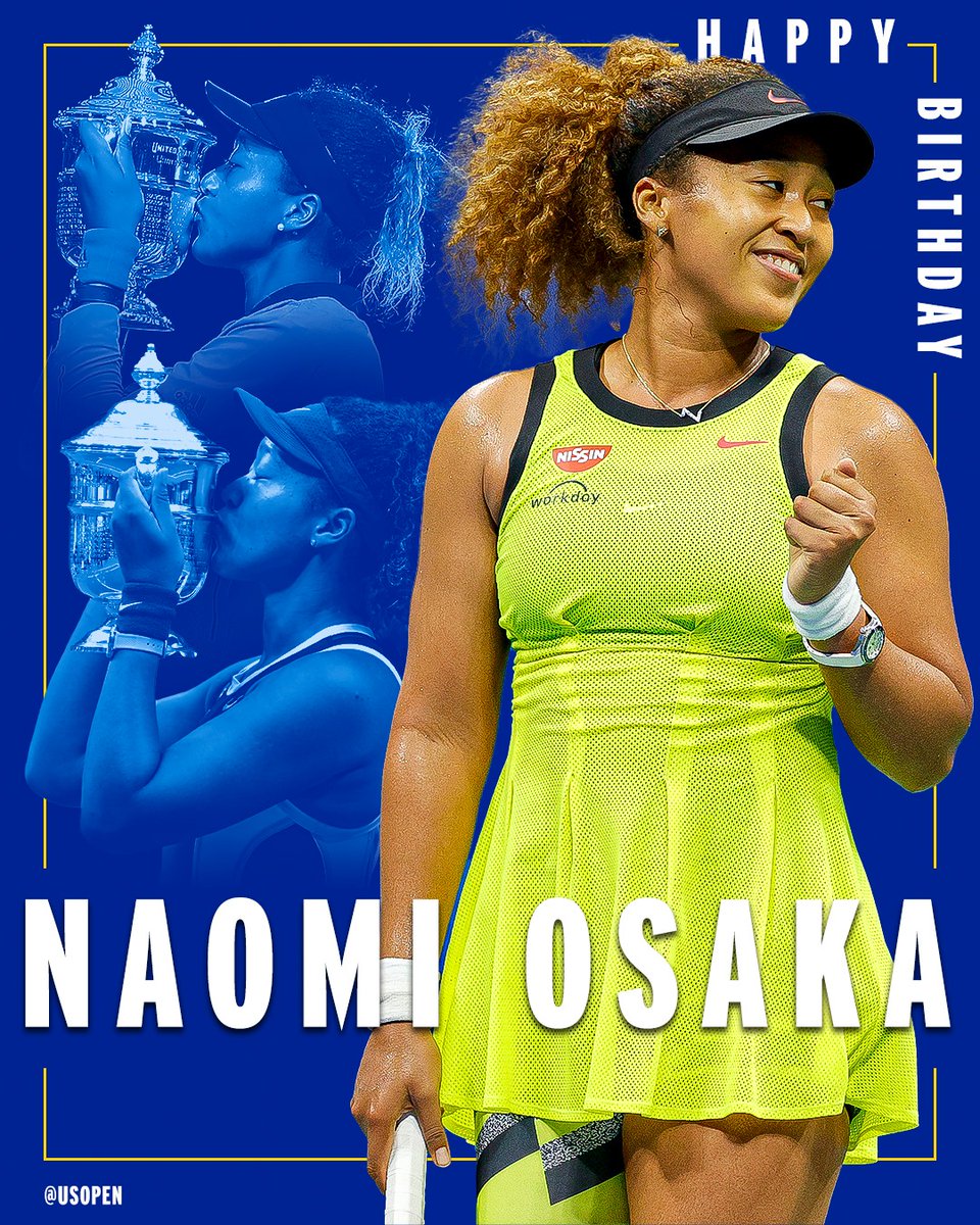 A very happy birthday to our 2x women's singles champion, @naomiosaka!