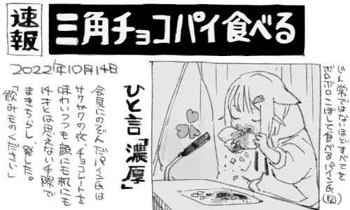 おいしいです、チョコパイ 