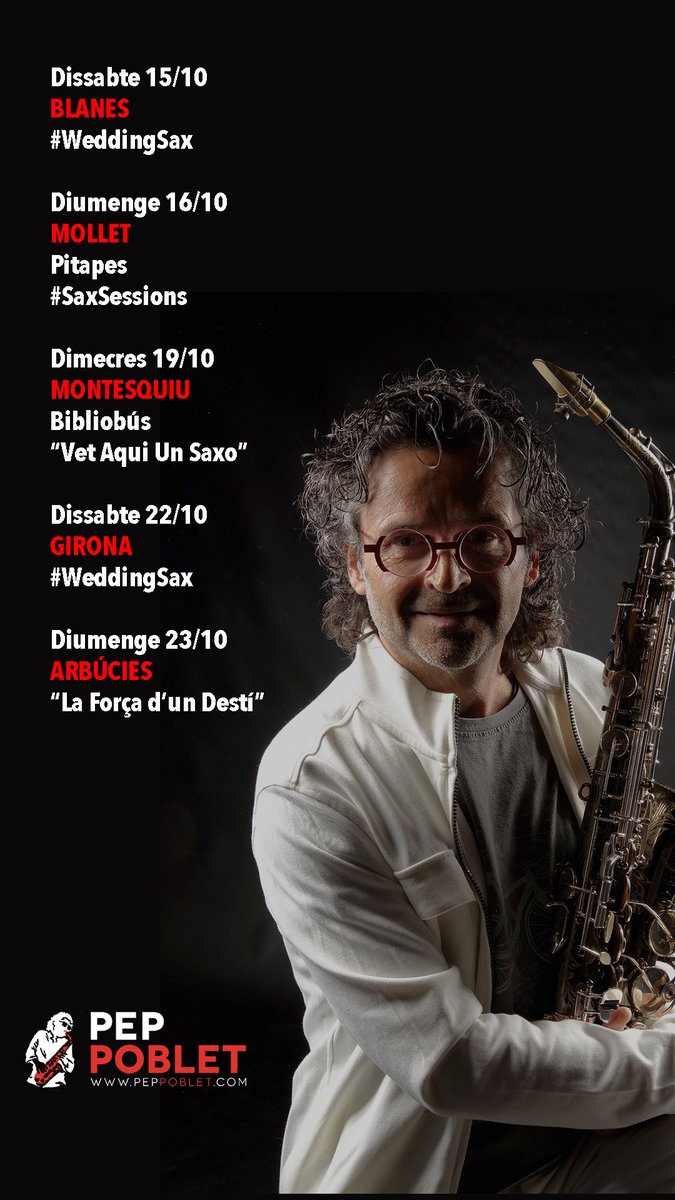 peppoblet's tweet photo. Tornem a la feina!!! 🎷
#saxsessions / #weddingsax / “Vet aqui un saxo” / “La força d’un Destí & #felfaixedas https://t.co/7Fh4ieOT9H