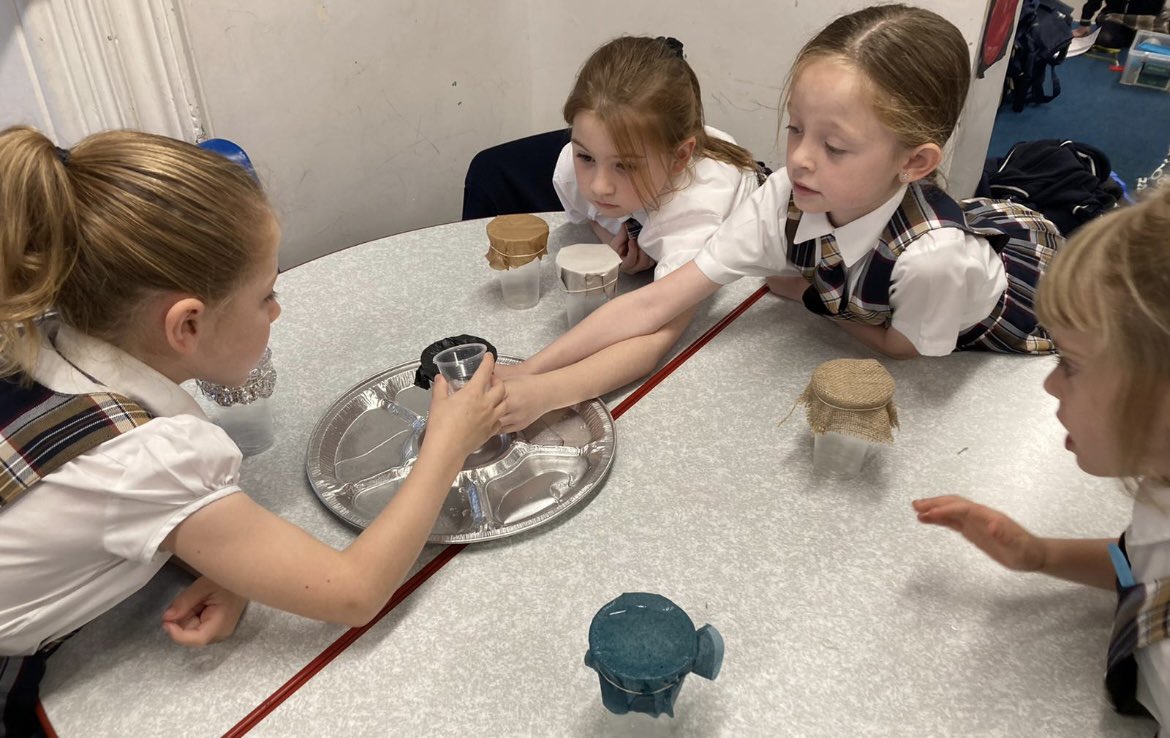 LordStPrimary's tweet photo. Class Tull, set up and carried out an investigation to test different materials. Our little Scientists were discovering the most non absorbent materials to make Mrs Walsh an umbrella! #creatingopportunity #inspringexcellence #shapingtomorrow https://t.co/DjtH44NzGq