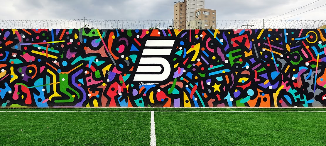 gracmor's tweet photo. Mural de 120 m. aprox. para Zinco F.C. en Col. Zavaleta, Puebla. #gracmor #futbol #art #mural #zincofc https://t.co/R6kd44Mkgl