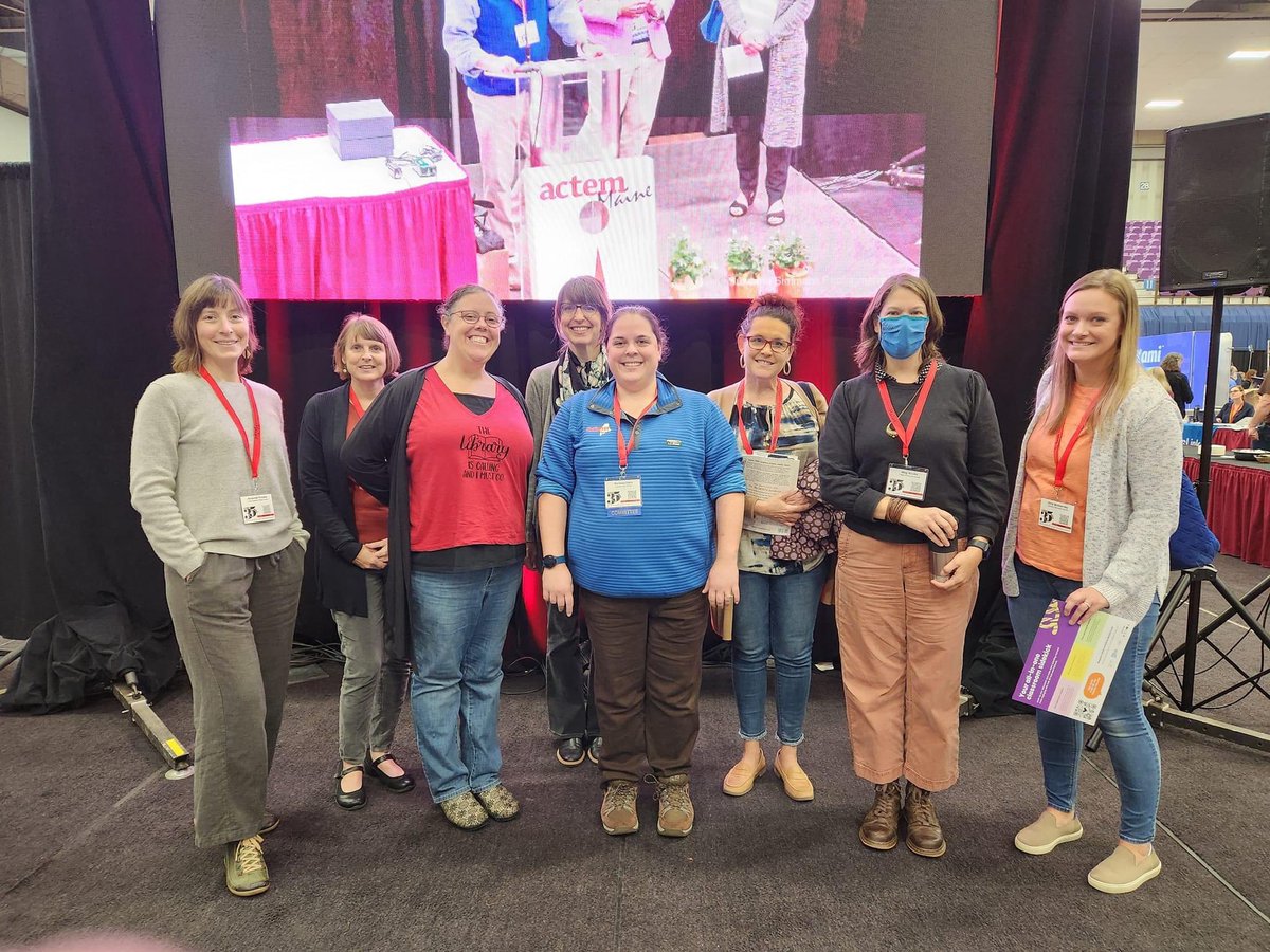 MASL folks representing at the <a href="/ACTEM/">ACTEM</a> conference today! #schoollibrarians #mainelibrarians #leadlikealibrarian #learnlikealibrarian #MASLme
