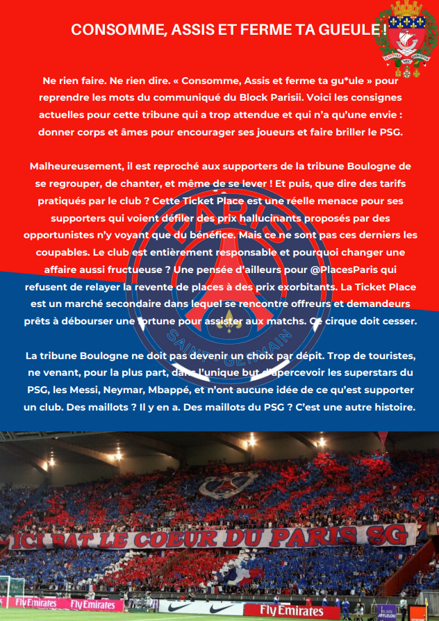 paname_foot94's tweet photo. Le Parc se meurt dans l'indifférence générale 

Ensemble, faisons bouger les choses !

(Texte écrit par @luclfbvr)

#TicketplaceOUT #LibérezLeParc 🔴🔵 https://t.co/yKgaDT1KY4