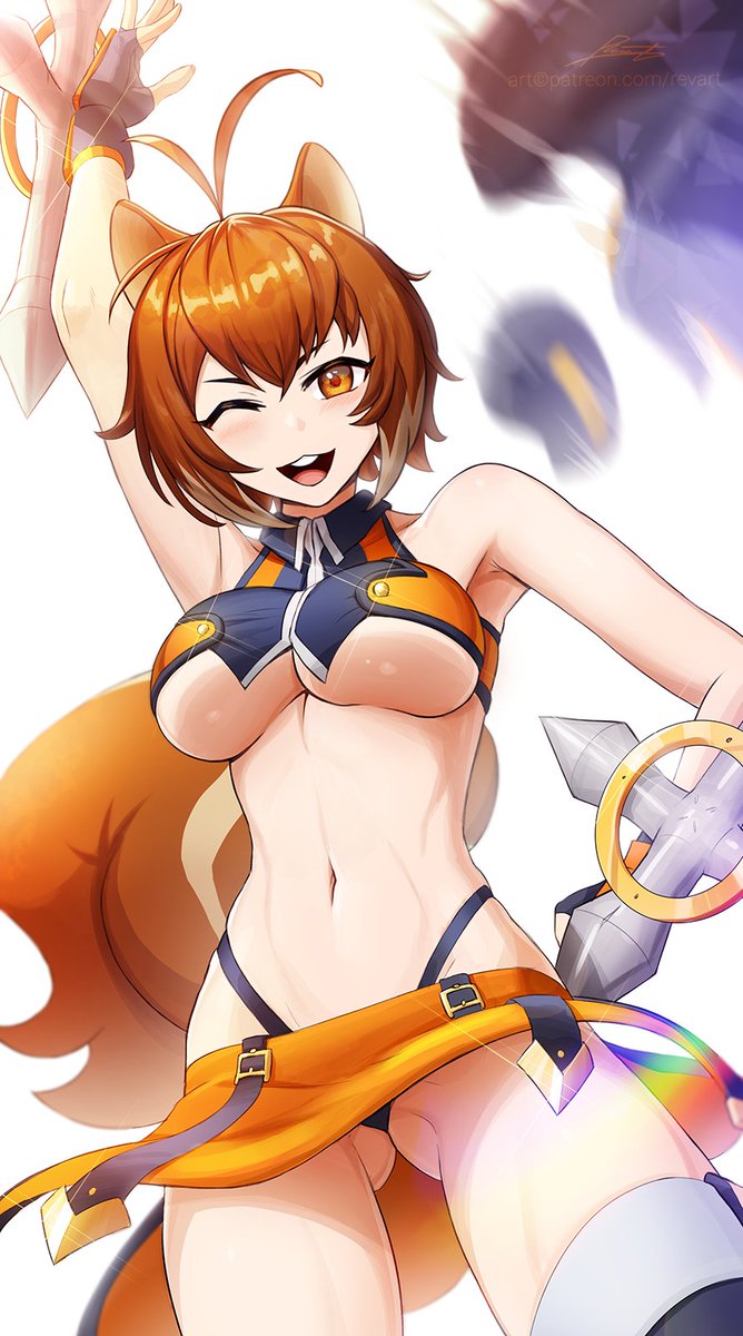Revenantart's tweet photo. Makoto Nanaya from BlazBlue https://t.co/nTYGZHvyI0