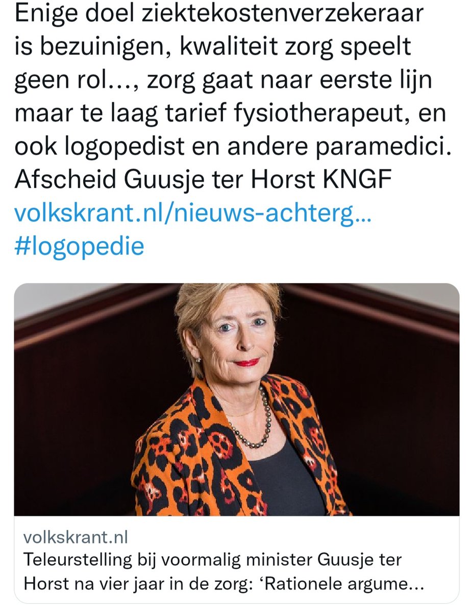 Vorige Voorzitter @guusjeterhorst