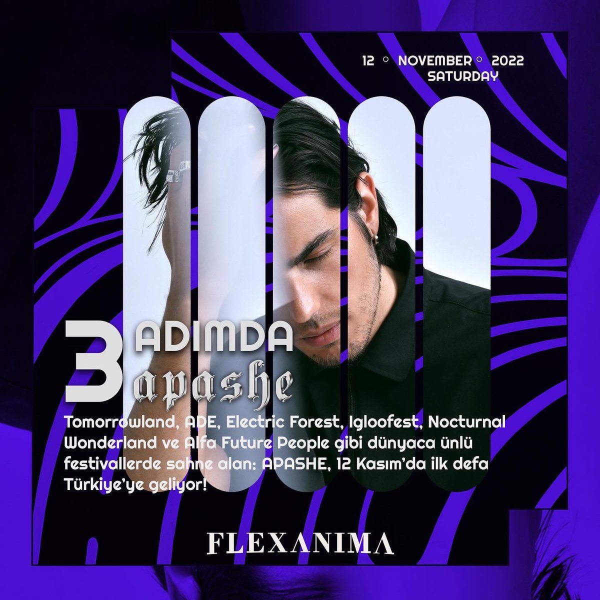 flexanimamusic's tweet photo. Sihirli parmakları, yaratıcı hayal düşü ve kendini dahice geliştirdiği müzik endüstrisinde global olarak ses getirmeyi başarmış: Apashe’yi ne kadar tanıyorsunuz?
#Flexanima #Apashe #MaximumUniq #UniqBox #Biletino #Bugece #Dubstep #Neurofunk https://t.co/ED3halnUQ8