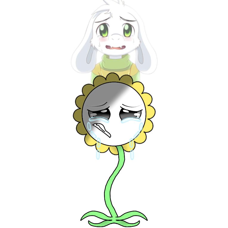 fandesans1's tweet photo. Flowey y Asriel #undertale #undertalefanart #FloweyUT #asrieldreemurr #Floweytheflower https://t.co/9tZVXwb279