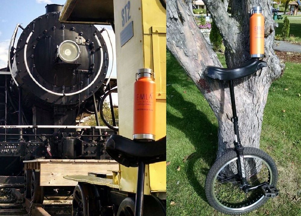 Just riding trains and unicycles for story research purposes, as writers do at emliterary.com @emliterary.