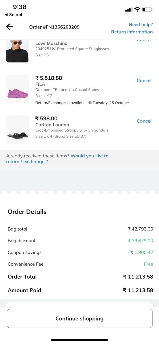 dollyparsh's tweet photo. @XpressBees_IN my order is out for delivery past 4 days &amp; every day I get a text stating that customer rejected order. Its a 11,000 worth PREPAID order. Why the hell would I reject it 🙂

@AJIOLife partial parcel delivered by shadowfax but I am still facing issues with xpressbees https://t.co/TdPeZ2AOKo
