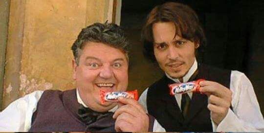 No_Reason_Jenz's tweet photo. He's a great man, a loyal man, he's a great actor, a great comedian, a beautiful friend, a beautiful father. He's amazing - Johnny Depp speaking about Robbie Coltrane 

R.I.P Robbie Coltrane https://t.co/VcrS382d7T
