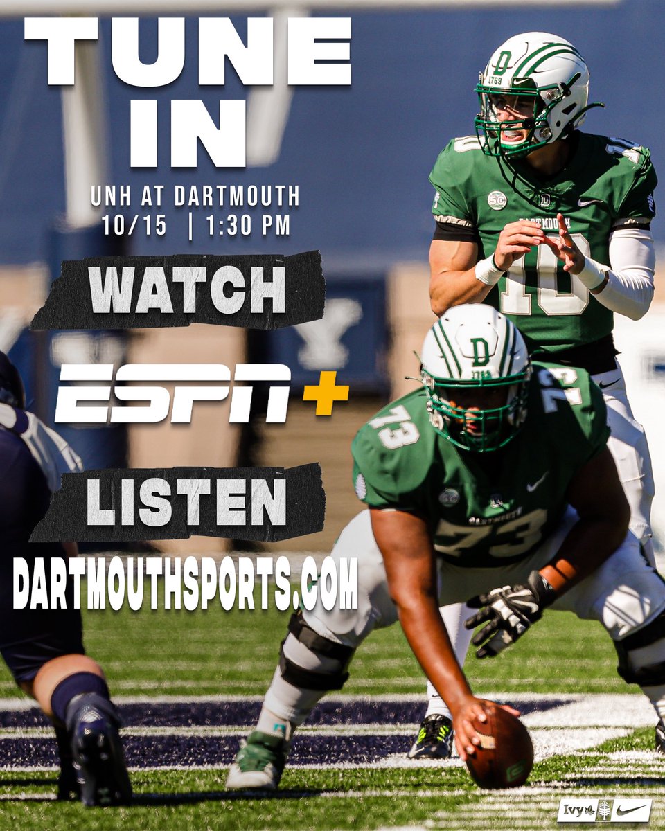 HOW TO TUNE IN‼️

📺: es.pn/3CBGodO

📻: bit.ly/DartUNHListen

📊: bit.ly/DartUNHStats

#TheWoods