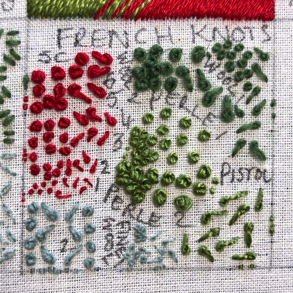 AStitchinQuine's tweet photo. Today on @Patreon we looked at the humble #FrenchKnot a much misunderstood stitch. We discussed the method to make them, make them bigger and the adorable variation of #PistolStitch How many wraps do you do?
#HandEmbroidery #Embroidery #Stitching #Stitchers #RSN #EmbroideryLove https://t.co/yINwz8pJh8
