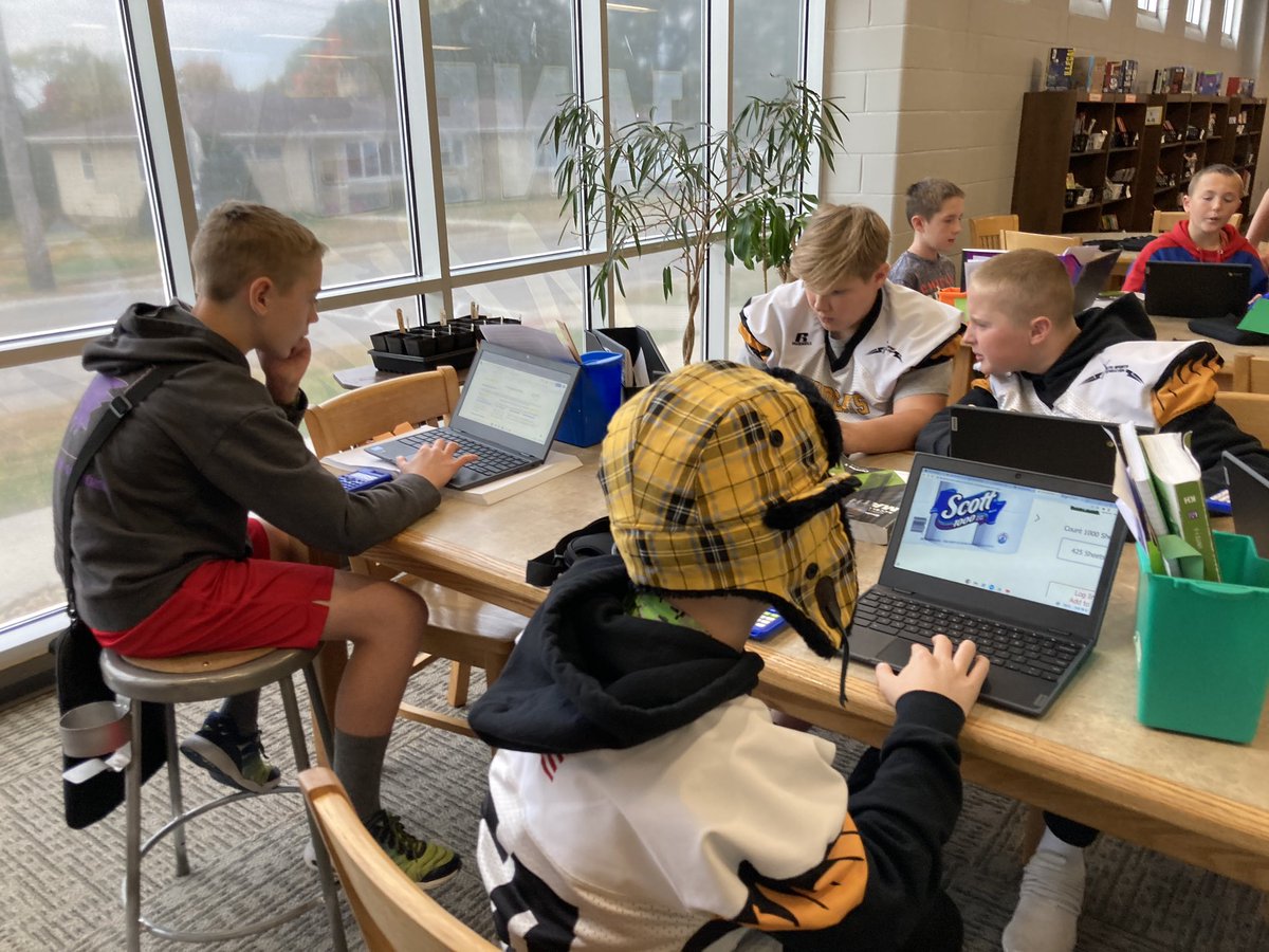 JCSD_Library's tweet photo. There’s no math like toilet paper math!  Today the accelerated 6th grade math class researched prices and calculated unit rates as well as annual family costs. https://t.co/nbS24QeJwN