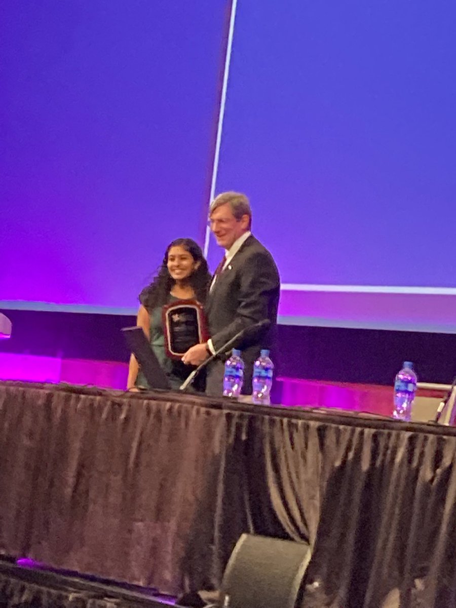 Very proud of our University of Minnesota medical student Geeta Rajamani for being awarded a Kenneth Swaiman Scholarship from the Child Neurology Foundation at #CNSAM.  Congratulations to all awardees!  <a href="/ChildNeuroSoc/">Child Neurology Society</a>