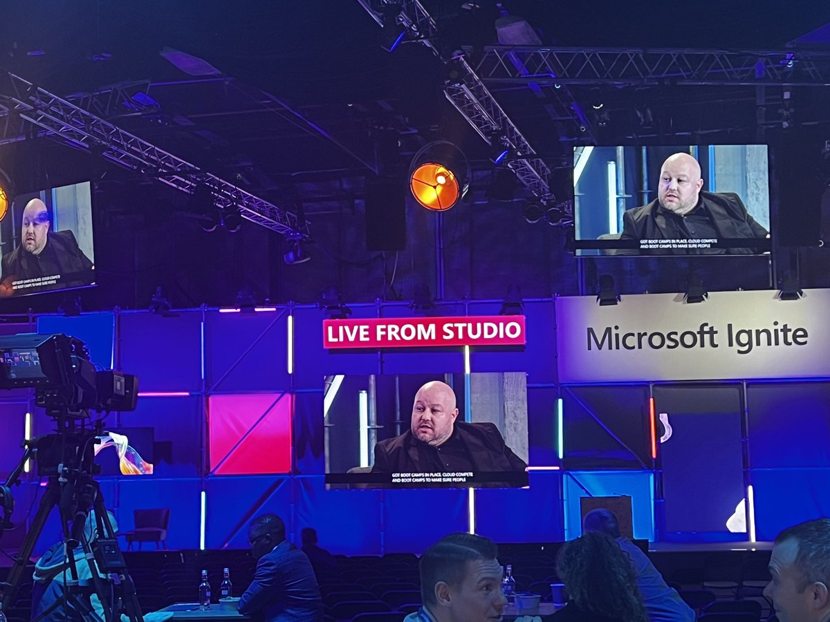 GMCAdigital's tweet photo. Great to see Greater Manchester's digital ambitions celebrated on two separate stages last week 🥳

At #DTX2022 and #MSIgnite, along with our own @JonBurt6, we spotted @Steven_fry1 @techreturners @northcoders @RubyMotabhoy @Eagle_Labs_DiSH @MayorofGM 

➡ https://t.co/FRS2MvUMPX https://t.co/bUYyTD8I6H