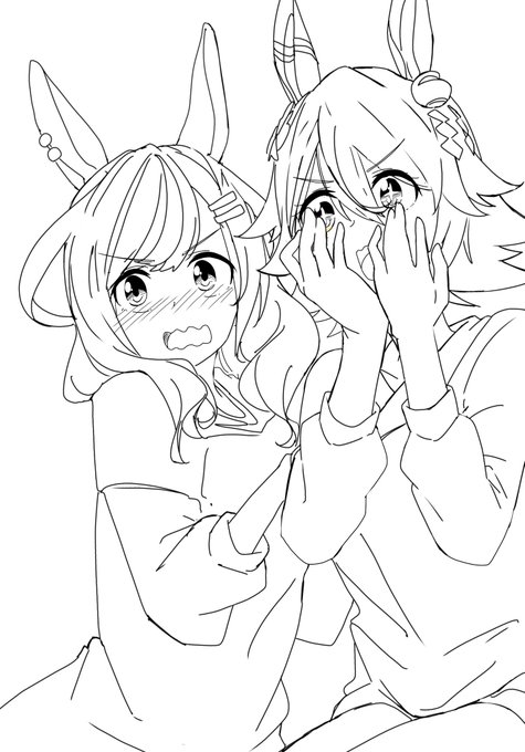 フクちゃんの首が長いので描き直しだ! 
