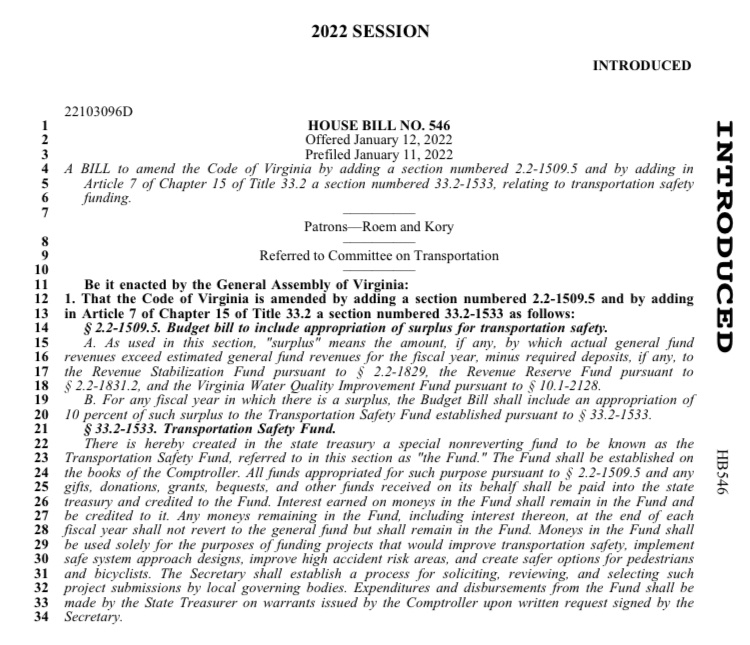 pwcdanica's tweet photo. While the Governor/other politicians prioritize making life more miserable for trans kids, my top priority is improving roadway safety so my constituents don’t get killed/hurt because of political negligence.
My bill HB 546 to create a Transportation Safety Fund would save lives. https://t.co/YAKeIIr8K8