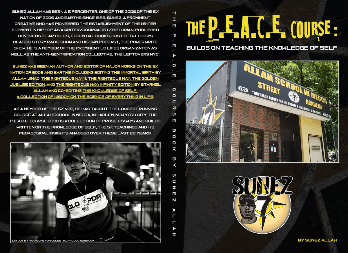 🚨NEW BOOK OUT NOW!🚨
THE P.E.A.C.E. COURSE :
Builds On Teaching the Knowledge Of Self
DM or email sunez97@gmail.com for your copy!