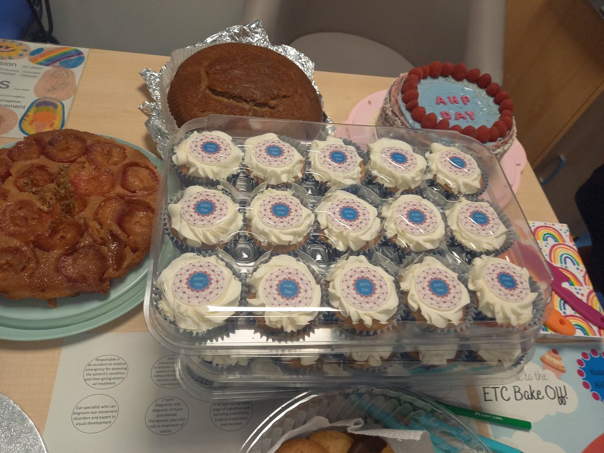 WXOrthoptics's tweet photo. Celebrating all of our lovely AHPs today and the amazing work they do - with cake 🤪👓 #nationalAHPday @WhippsCrossHosp @WeAHPs https://t.co/T6XXRNavDQ
