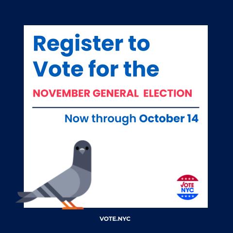 BOENYC's tweet image. We have extended office hours today for in-person voter registration. Visit us at any of the BOE Borough Offices today from 9 AM to 7 PM, or at the Executive Office from 9 AM to 12 AM to register to vote.

Office locations: bit.ly/35hdkHR