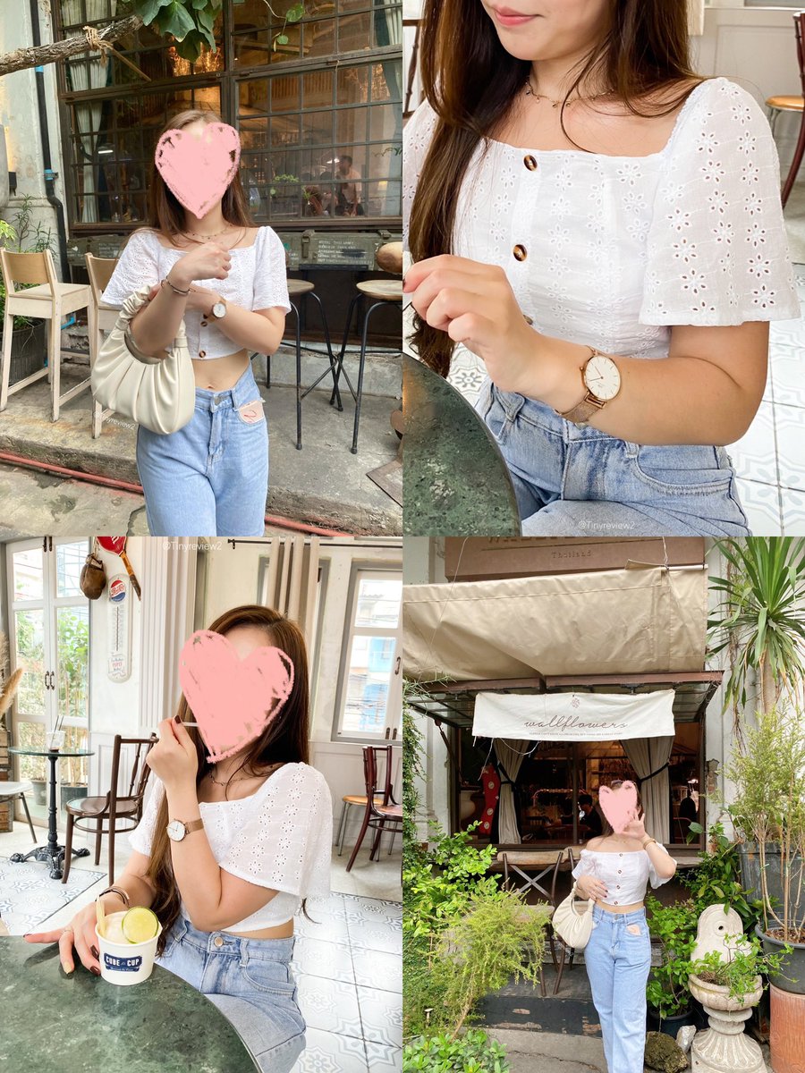 tinyreview2's tweet photo. ป้ายยาเสื้อปาดไหล่ ปาดใจ 🤍🐻‍❄️☁️ ที่หยิบใส่บ่อยในช่วงนี้ นี่กดมา 123 บ.น่ะเชื่อมั้ย 

น้องแมชกับอะไรก็เข้า ผ้าดูแพงเกินราคา ฉลุกำลังดี 🪡✨ไม่ดูสูงวัยใส่ไปวัด แล้วใส่ได้หลายแบบ ก่อนออกจากบ้านยังไม่ปาด ไว้ออกนอกบ้านค่อยปาดก็ย่อมได้ อิอิ #OOTD #howtobeauty #ไว้รีวิวห้ามขายของโว้ยย https://t.co/AOXyg7f9i9