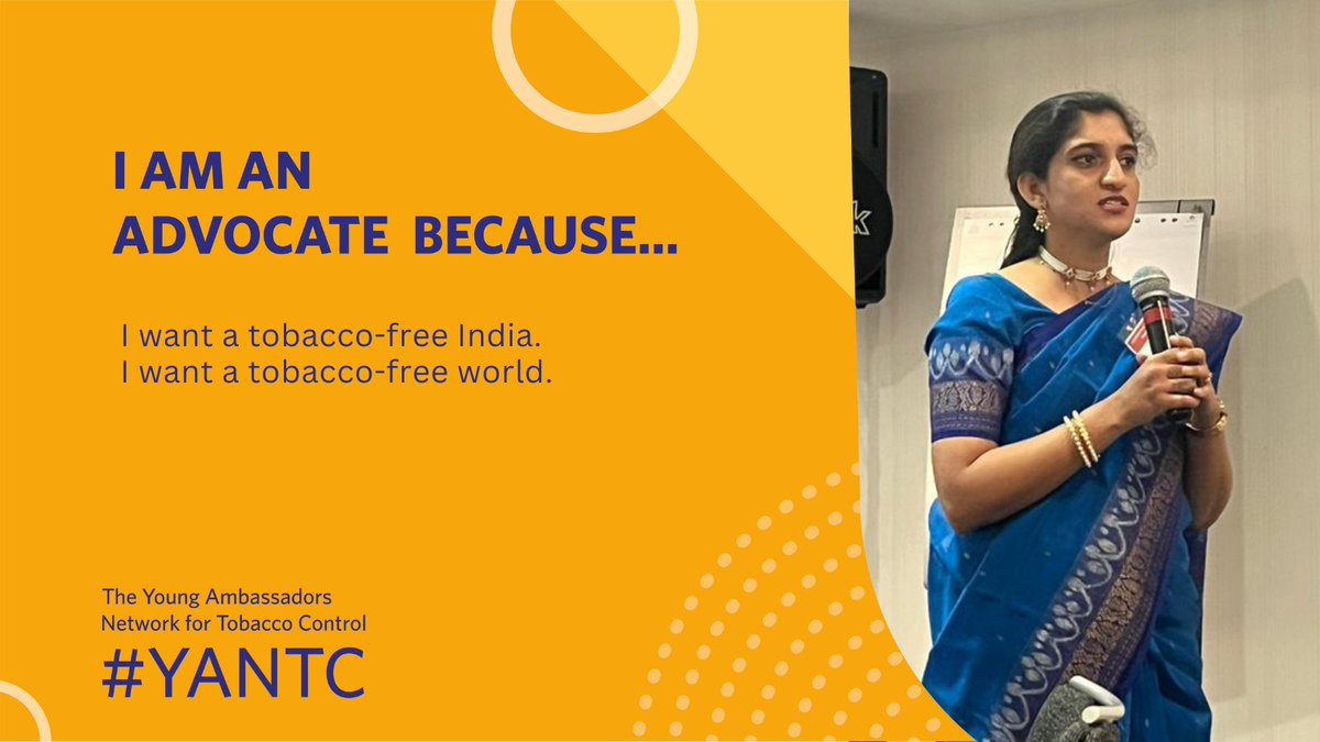 CTFKGlobal's tweet photo. βI want a tobacco-free India. I want a tobacco-free worldβ - Chaitra Varsha Sanjiv, a young advocate from India. Our #YANTC attendees are ambitious and determined to take down #BigTobacco https://t.co/CthwC03gOc