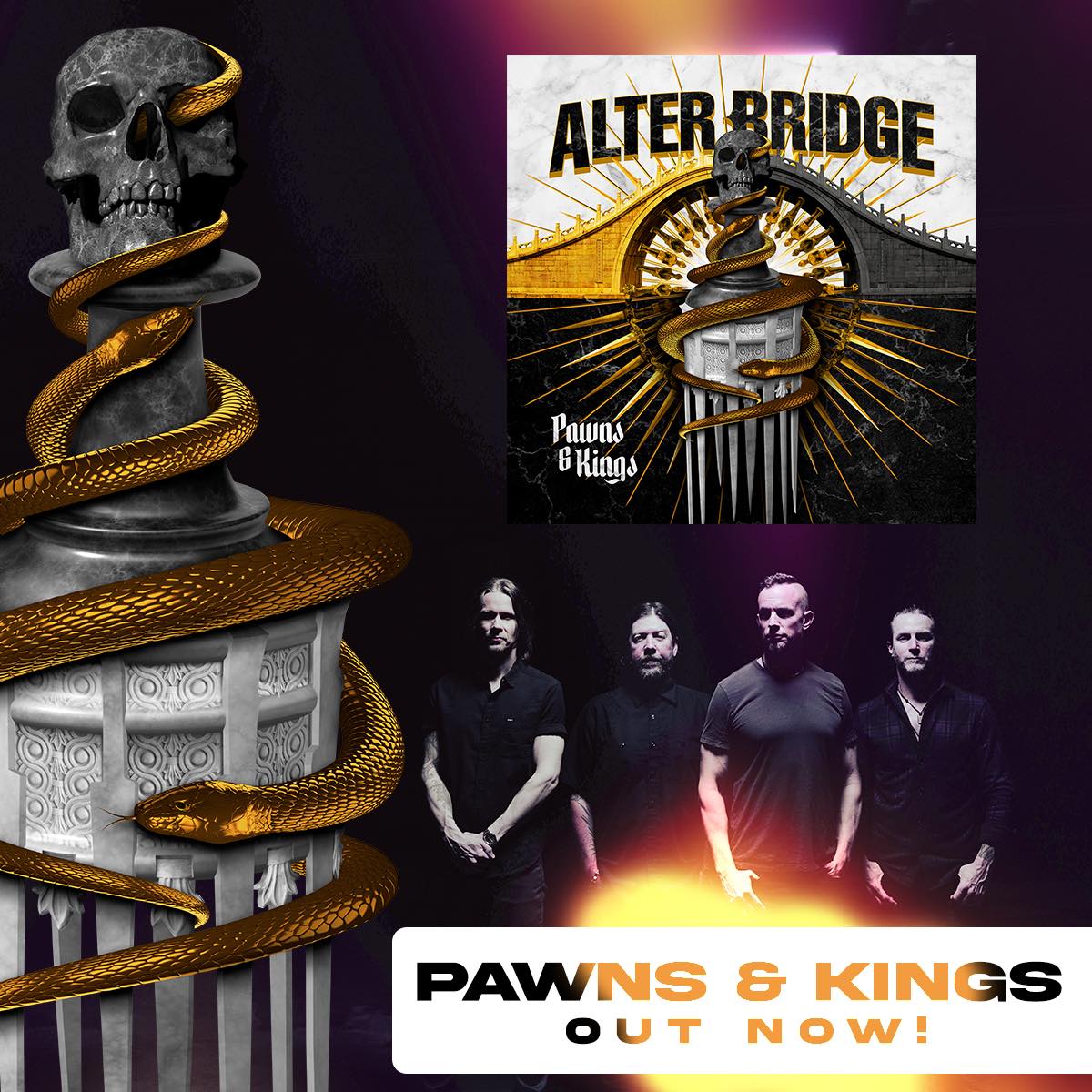 Pawns & Kings is OUT NOW!! Grab Your Copies Now: lnk.to/PawnsAndKings #alterbridge #pawnsandkings