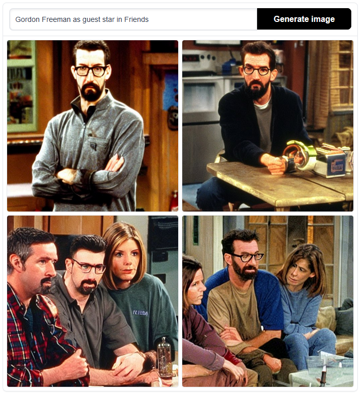_RottingAway_'s tweet image. Gordon Freeman as guest star in Friends
#stablediffusion #stablediffusiondemo #stablediffusiongui #nmkd #ai #aigenerated #aigeneratedart #stablediffusionart