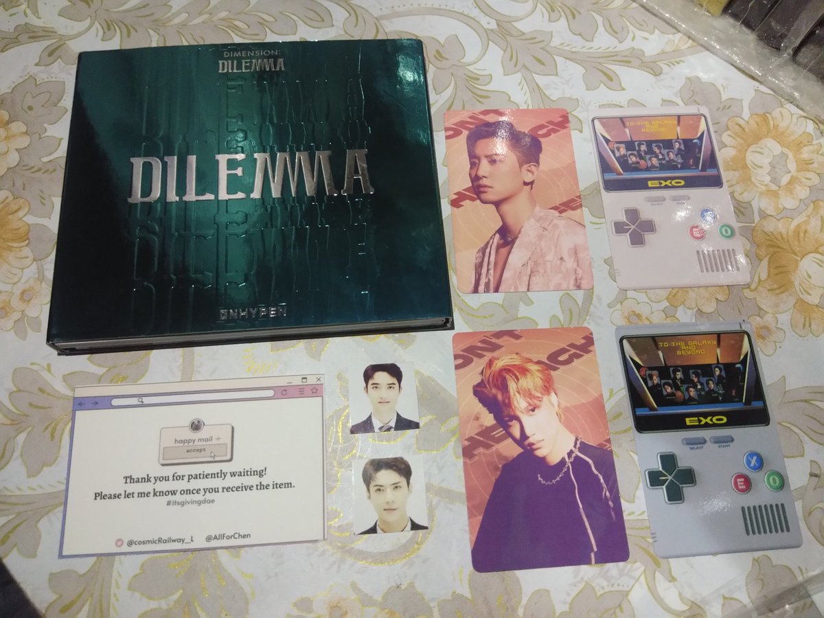 IloveEXOn1D's tweet photo. Day 175 of 200 Days Challenge:
October 14, 2022

25 days pa bago matapos challenge pero nandito na agad yung prize😭 thank you so much ate shen sa chance at sa pagpili sakin😭
#itsgivingdae @AllForChen @cosmicRailway_L https://t.co/WzvLRybaY8