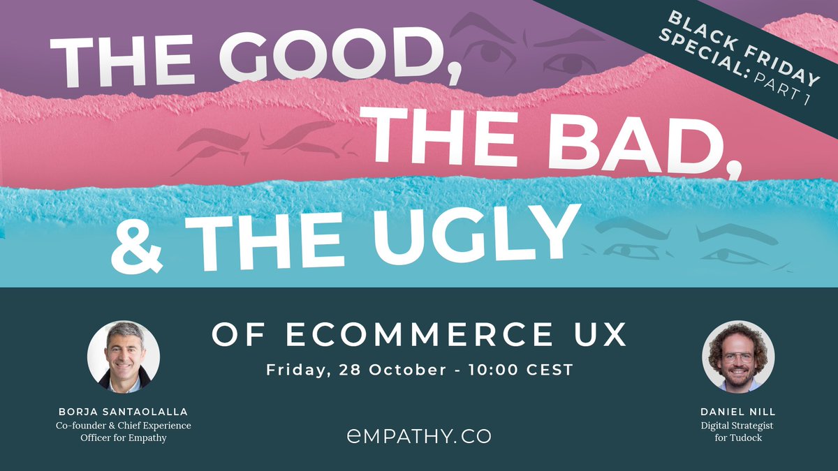 💡Is your shop ready for #BlackFriday?
<a href="/borjasant/">Borja Santaolalla</a> &amp; <a href="/nilldaniel/">Daniel Nill</a> are here to help. 

Join us for this @TUDOCK #PartnerStory
🗓️Oct 28th, 10:00 CEST
💻#LinkedIn Live: linkedin.com/video/event/ur…

Good practices, bad examples &amp; ugly things to avoid to get your #eCommerce prepped!
