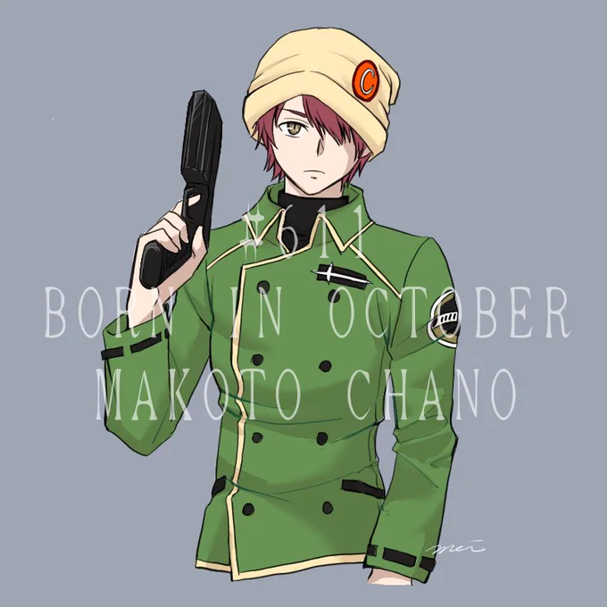 お題「10月生まれ」#ワートリ版深夜の真剣お絵かき60分一本勝負茶野くん〜 