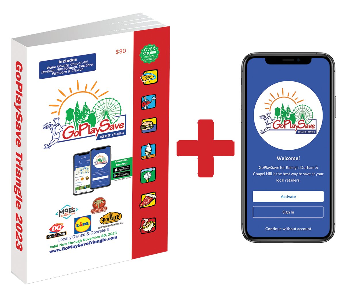 GPSTriangle's tweet image. New edition of GoPlaySave is HERE!  😄 - mailchi.mp/goplaysavetria…. Purchase the new edition today! You will experience great savings at amazing local businesses!